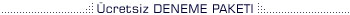 �cretsiz web hosting deneme paketi